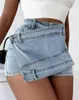 Damen-Shorts, Y2k-Denim-Shorts für Mädchen, Allmatch, Reißverschluss, hohe Taille, Jean, modisch, elegant, täglich, Party, Club, Streetwear, 230510