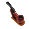 Smoking Pipes Wooden pipe fashionable red plastic pipe filter cigarette holder