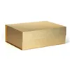 4 Size Deluxe Gold Large Foldable Hard Gift Box With Magnetic Closure Lid Favor Boxes Children's Shoes Storage Box Wholesale