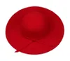 Breite Krempe Hüte 2023 für Frauen Vintage Wollfilz knautschbar Cloche Floppy Top Caps Eger22