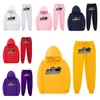 Tute da uomo New Trapstar Uomo Donna Tute in pile Set Felpe con cappuccio invernali Pantaloni Set da corsa Felpa con cappuccio da corsa Designer Felpa Sport Jogging Sweatp Hod