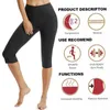 Aktiva byxor Kvinnor Viktminskning Yoga Neopren Hög midja Bastu Stretch Body Shaper Thermo Slimming Svett Burst Seven-Point Long