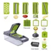 Fruitgroentegereedschap 11 in 1 groente chopper fruit slicer mandoline snijsnijder met afvoermand aardappel chopper dicer groente snijder 230511