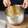 Bowls Kitchen Stainless Steel 304 Mixing Bowl Deep Design Cooking Baking Cake Bread Salad Mixer 3600ML