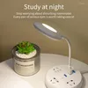 Bordslampor USB LED -skrivbordslampa Portable Stand To Read Book Freely Foldbar Eye Protection Student Study Reading Night Lights