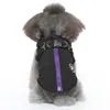 Dog chest braces jacket cotton coat chest back dog zipper style pet clothing