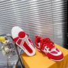 Designer Skate Sneaker Virgil Przypadkowe buty Skóra cielęca Abloh Czarny Biały Zielony Czerwony Niebieski Skórzane nakładki z rozmiarem pudełka 35-46