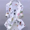Women's Trench Coats Summe 2023Thin Western-Style Suit Jacket Women's Cardigan One-Button Printing Self-Cultivation Sunscreen
