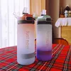 500ml/600mlストローBPA付き新しいファッションウォーターボトル