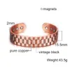 Bedelarmbanden Vinterly pure koperen armbanden voor mannen vrouwen verstelbare brede manchet vintage energie magnetische sieraden 230511