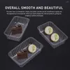 Plates 200 Pcs Moon Cake Box Plastic Cookie Bags Mooncake Packaging Inner Tray Transparent