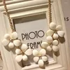 Pendant Necklaces Three Pearl Necklace Small Fragrant Wind Flower Decoration Clavicle Jewelry Fashion