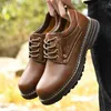 Wandelschoenen Outdoor klassieke heren Wandelgereedschapsschoenen Heren Mense Comfortabel formeel kantoor Derby Lace-Up Platform Motocross schoenen P230511