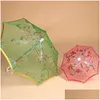 Dekoracja imprezy 1PC Średnica 30 cm haft koronkowy parasol etap tańca Props Pog w temperaturze Słońce Q0810 Dostawa Home G Dhsdw