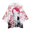 Etniska kläder Japan Samurai Cosplay Costumes Loose Print Yukata Haori Cardigan Summer Sunscreen Casual Women Men Streetwear Kimono Tops