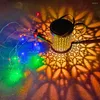 Zonne -led Watering Can Lights Outdoor Waterproof Decoratieve tuinwerf Art Holiday Cottage Groente