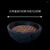 Plates Creative Volcano Stone Ball Shaped Bowl Black Moon Plate Tableware El Restaurant Kitchen Utensils Dinner Dessert