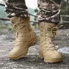 Stivali Uomo Stivali tattici militari da uomo Special Force Leather Waterproof Desert Boot Combat Stivaletti Esercito Scarpe da uomo da lavoro 230509