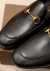 2023 Moda elegante negócio masculino de couro genuíno de sapatos casuais machos escorregar em sapatos de festa tamanho 38-45
