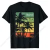 Męskie koszulki Aloha Hawaii Hawaiian Island T Shirt Vintage z lat 80. Bawełna Towala dla mężczyzn Cool Top T-Shirts Funny Family 230512