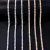 Kettingen ijskoud tennisketen ketting mannen vrouwen 4 mm kubieke zirkonen kettingen kristallen steentjes choker punk hiphop geschenken sieraden