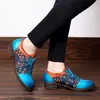 فستان أحذية chaussures femmes nouveau 2023 مضخات النساء الدانتيل حتى الكعب الأزرق Zapatos elegantes de mujer genuine rubber shoe tsdfc