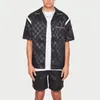 Tracksuits voor heren Set Tracksuit 3D Plaid Printing Sports Gentlemen Turn Down Collar-shirts en shorts trend Fashion Cool Sportswear Suit