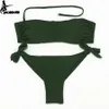 Stroje kąpielowe eonar bikini 2022 Solidne kobiety stroju kąpielowego Brazylijskie wycięte dno bikini Ustaw na pchanie stroje kąpielowe femme kostium kąpiel