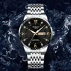 腕時計2023セルメンズウォッチカレンダーウィークディスプレイデブーブブランドの男性のリロジェスブレス向けの防水ファッションウォッチ