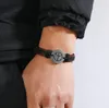 100% lederen armband vrede vredesbord charme mannen armband legering charmes armband sieraden multi -stijl gemengde orden
