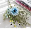 Dekorativa blommor Bröllopshandbundna bukett Marigold Daisy Centerpiece Bord Anordna blomma DIY Hemma deco vardagsrumsfest dekoration