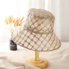 Stingy Brim Hats Summer Hawaiian Mesh Sunscreen Fisherman Cap Womens Light and Simple Respirant Small Fragrance Big Brim Sunshade Bucket Hat 230511