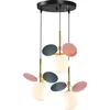 Lampes suspendues Moderne Fer Cristal Luminaire Suspendu Lustre Éclairage Design Lampe Led Mur Lune Lamparas De Techo Hanglampen