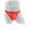 Mutande Uomo Sexy Soft Penis Pouch G-String Tanga Mesh Trasparente Swim Low Rise Bikini Slip Intimo Tanga Slip Ultra-sottile Underpant