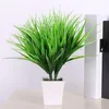 装飾的な花1 PCS人工草植物プラスチック模倣ウェディングホーム装飾のための偽物オフィステーブルの装飾