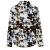 Chemises décontractées pour hommes Cloudstyle 3D imprimé à manches longues mode motif fleuri imprimé boutonné Streetwear vêtements grande taille 7XL