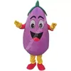 Taille adulte aubergine mascotte Costume carnaval Festival publicité robe de soirée Halloween Costume de fête d'anniversaire