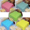 Quality Disposable Tablecloth Rectangular Peva Plaid Party Waterproof Oil-Proof Plaid Dot Stripes