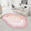 Carpets Living Room Carpet Fashion Light Luxury Irregular Shaped Fluffy Plush Warm Non-slip Bedroom Lounge Rug Children's Crawling Mats 230511