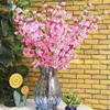 Dekorativa blommor 1st 65 cm Silk Flower Artificial Cherry Spring Plum Peach Blossom Branch Home Wedding Plastic Bouquet