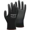 Protection des mains Gants de travail Gant de sécurité en nitrile enduit d'unité centrale pour le travail de mécanicien Nylon Coton Palm Drop Delivery Office School Busine Dh1Ww