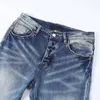 Designer Jeans Herren Jean Amirres Denim Mens Hosen Herren neuer eng anliegender High-Street-Modemarke Torn Hosen tragen Jzuu