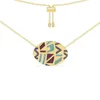 Chains Colorful Crescent Striped Tribal Adjustable Collar Colar Necklace Women Chain 2023 Moroccan Jewelry