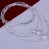 Chains Classic N220 Fine Jewelry Silver Plated Wholesale Factory Price Charms Fashion Triple Line Of Beans Necklaces