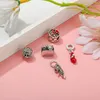 925 Sterling Silver Pandora Dangle Charm Anime Rocket Badge Pärlor Lämpliga för armband Kvinnors smycken Fashion Accessories Production