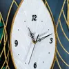 Zegar ścienny Niezwykłe metalowe zegar duży rozmiar stylowy cichy nowoczesny zegarek kwiatowy estetyka unikalna sztuka horloge meble dekoracyjne
