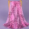 Scarves Chiffon Scarf Shawl Leopard Print Women Fashion Sjaal Schal Spring Autumn Long Scarfs Poncho Luxury Hijab Silk