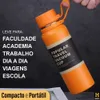 Garrafa térmica de aço inoxidável de 850 ml para suco de café com suco de chá frio e quente conversa líquida com alça e parede dupla