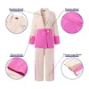 Women's Two Piece Pants Women Suit Blazers Ladies Casual Lapel Coats Color Patchwork Autumn Office Formal Long Sleeve Pant Sets 2pcsWomen's