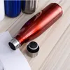 Water Bottles 17oz Coke Bottle Color Paint Glass Staninless Steel Large Capacity Eco-Friendly For Out Door Travel